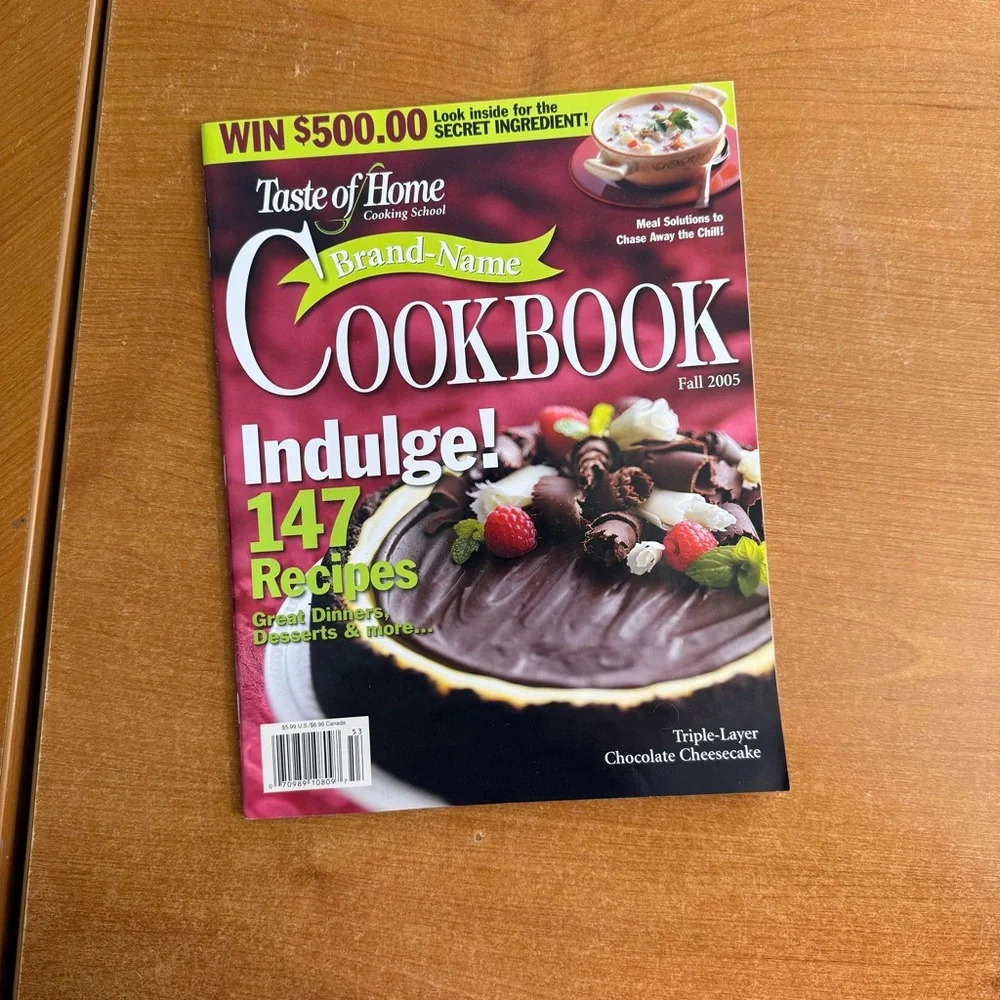 Taste of Home Brand-Name Cookbook - Vibrant Red and Green‎ Cover
